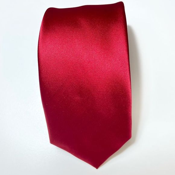 Perry Ellis Red Satin Tie - Picture 1 of 3